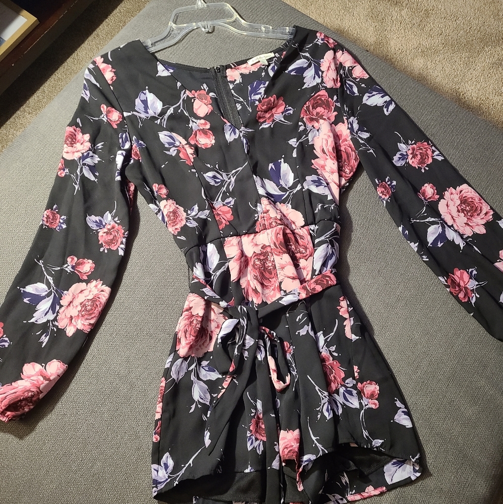 Charlotte Russe Small Floral Romper